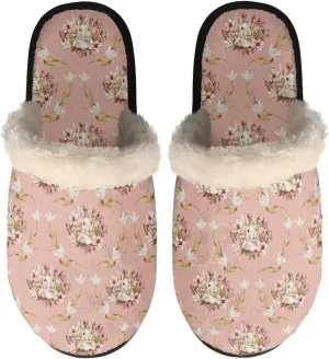 Yzaoxia House Slippers for Women Soft Cozy Winter Slippers Indoor Lightweight Plush Bedroom Slippers