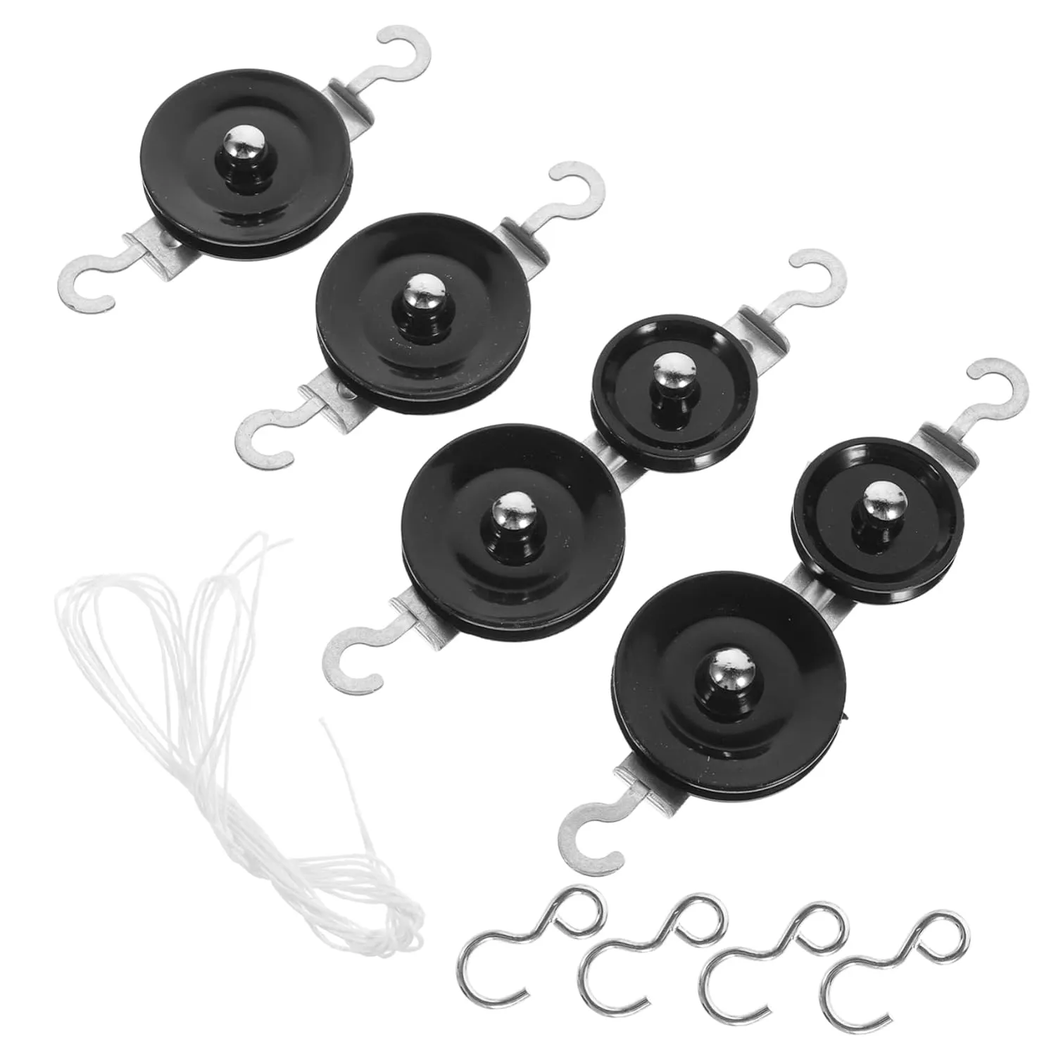 Zerodeko 3 Sets Educational Physics Tool Pulley Wheel Kit for Science Project Mechanics Teaching for Boys and Girls