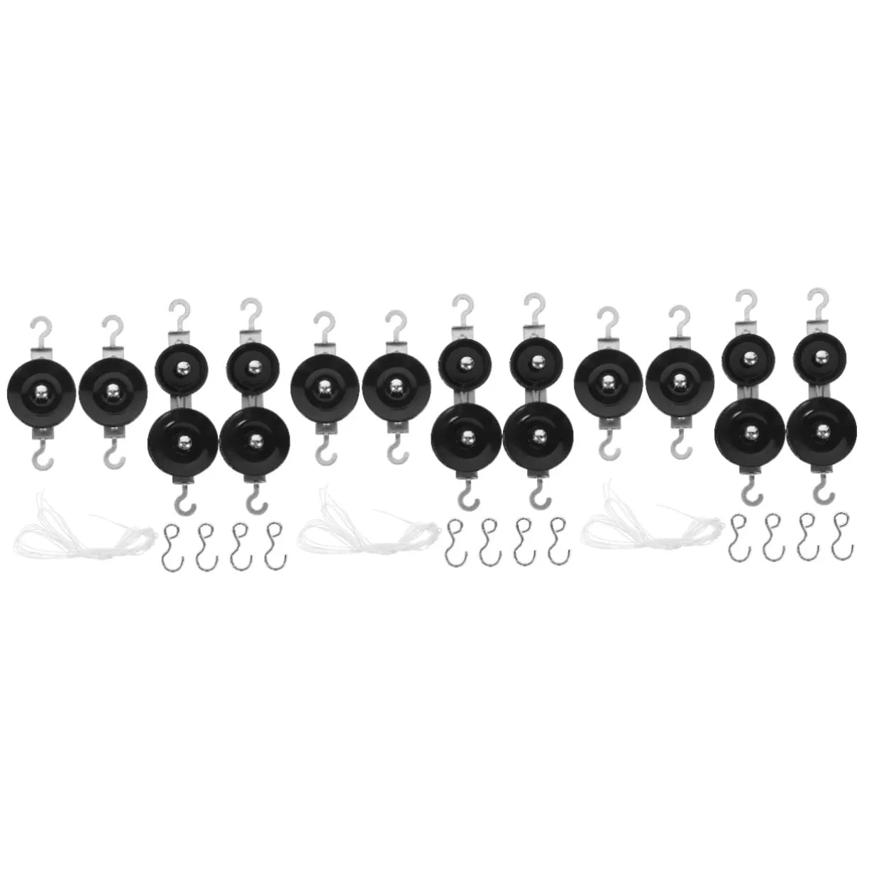 Zerodeko 3 Sets Educational Physics Tool Pulley Wheel Kit for Science Project Mechanics Teaching for Boys and Girls