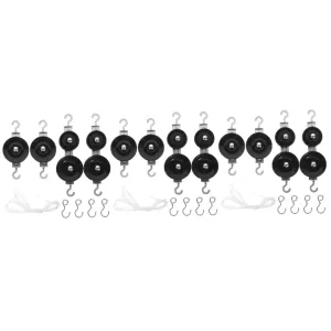 Zerodeko 3 Sets Educational Physics Tool Pulley Wheel Kit for Science Project Mechanics Teaching for Boys and Girls