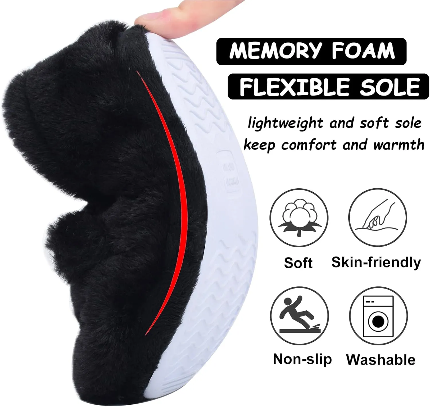 ZGDG Girls Slippers Plush House Slippers Faux Fur No-Slip Shoes Memory Foam Princess House Shoes for Bedroom Indoor Outdoor(Toddler/Little/Big Kid)