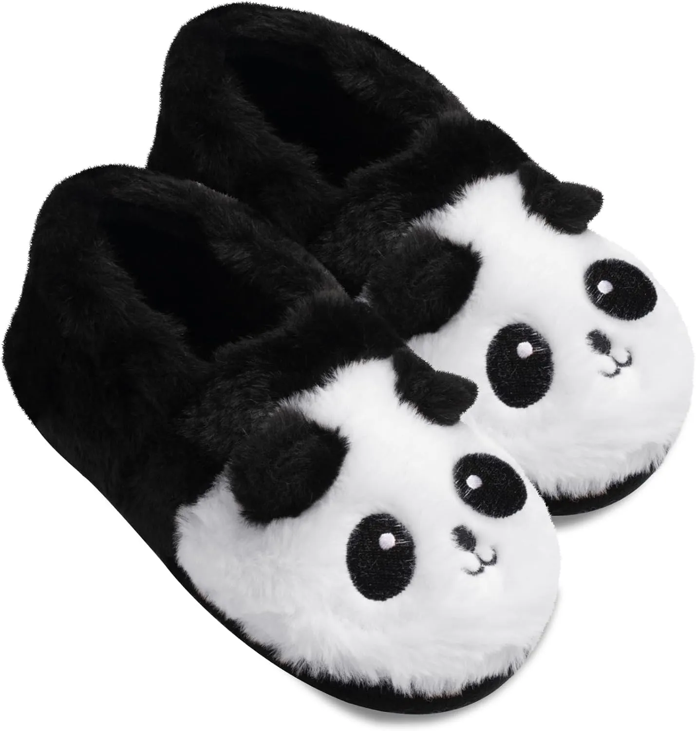 ZGDG Girls Slippers Plush House Slippers Faux Fur No-Slip Shoes Memory Foam Princess House Shoes for Bedroom Indoor Outdoor(Toddler/Little/Big Kid)
