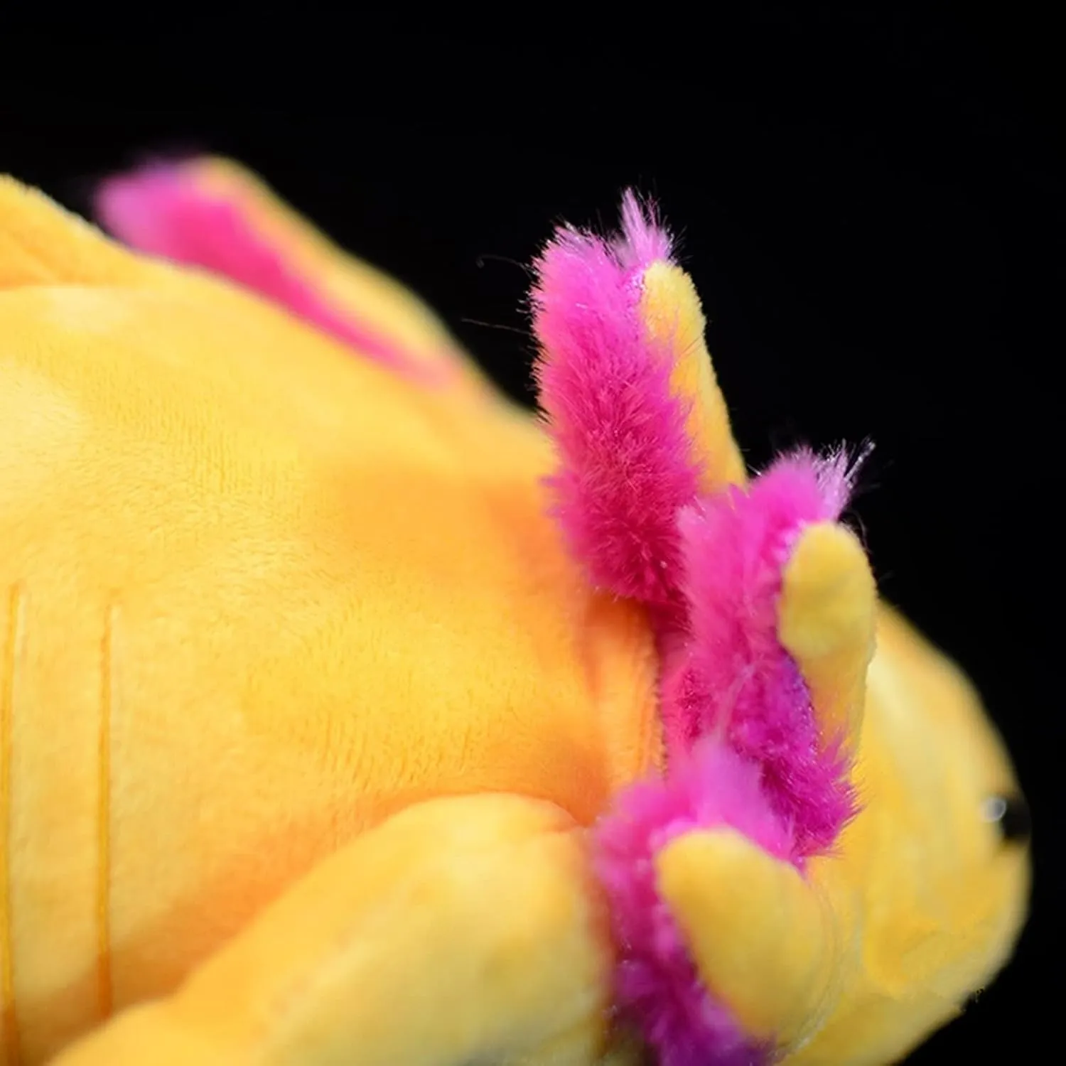 ZHONGXIN MADE Simulation Axolotl Plush Toy-20 Soft Realistic Yellow Axolotl Fish Lizard Creepy Stuffed Animals Cute Yellow Reptilian Toys Real Plushie Toy, Unique Plush Gift Collection for Kids