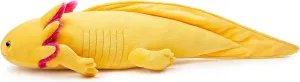 ZHONGXIN MADE Simulation Axolotl Plush Toy-20 Soft Realistic Yellow Axolotl Fish Lizard Creepy Stuffed Animals Cute Yellow Reptilian Toys Real Plushie Toy, Unique Plush Gift Collection for Kids