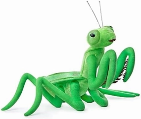ZHONGXIN MADE Simulation Green Big Sword Mantis Plush Toy, Soft Mantis Stuffed Animal, 14 inch Soft Toy for Kids
