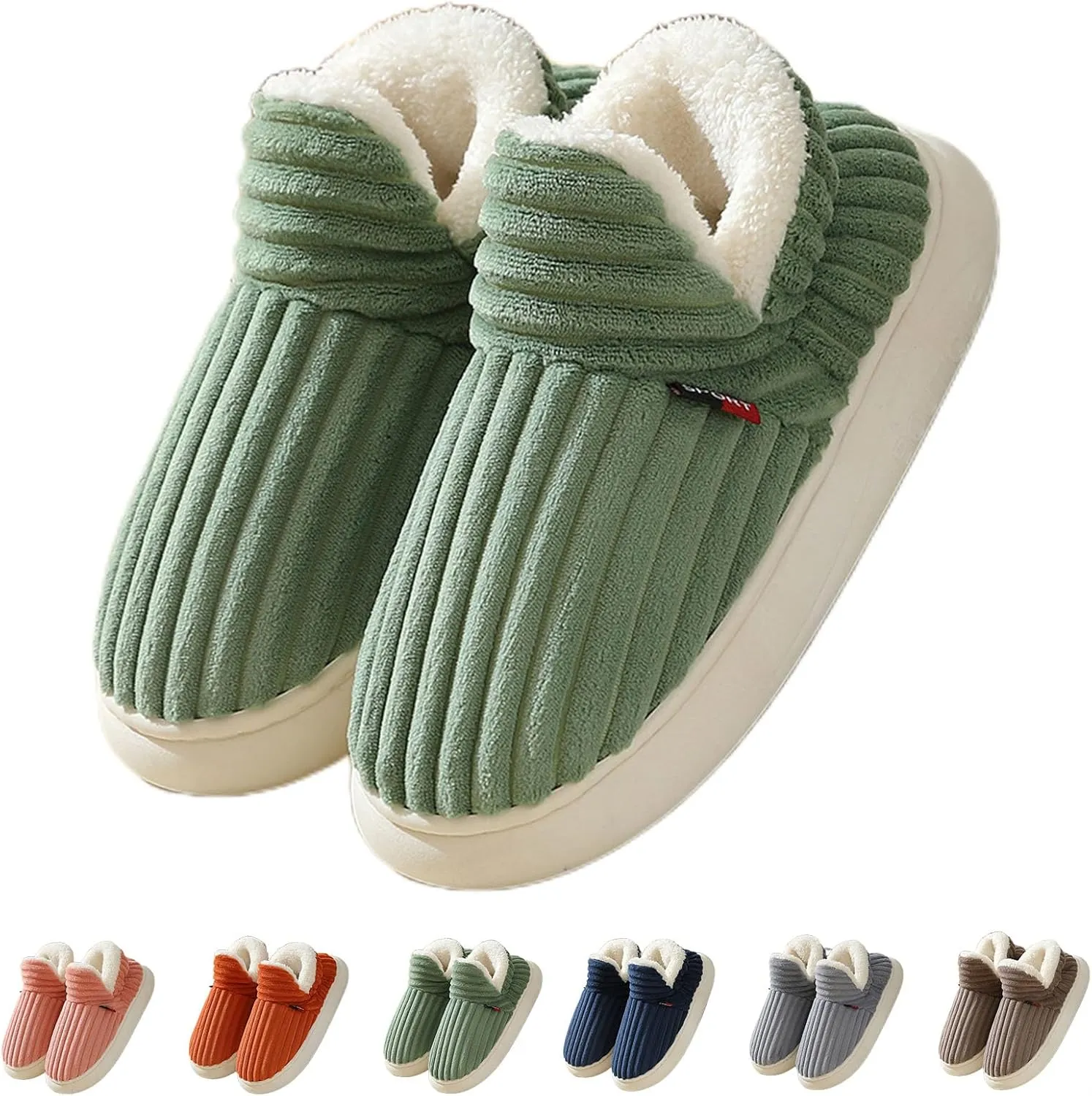 Zureto Cloud Slipper Booties, Cozy Stylish Slipper, Winter Fuzzy Warm Thick-Soled Plush House Cloud Slippers