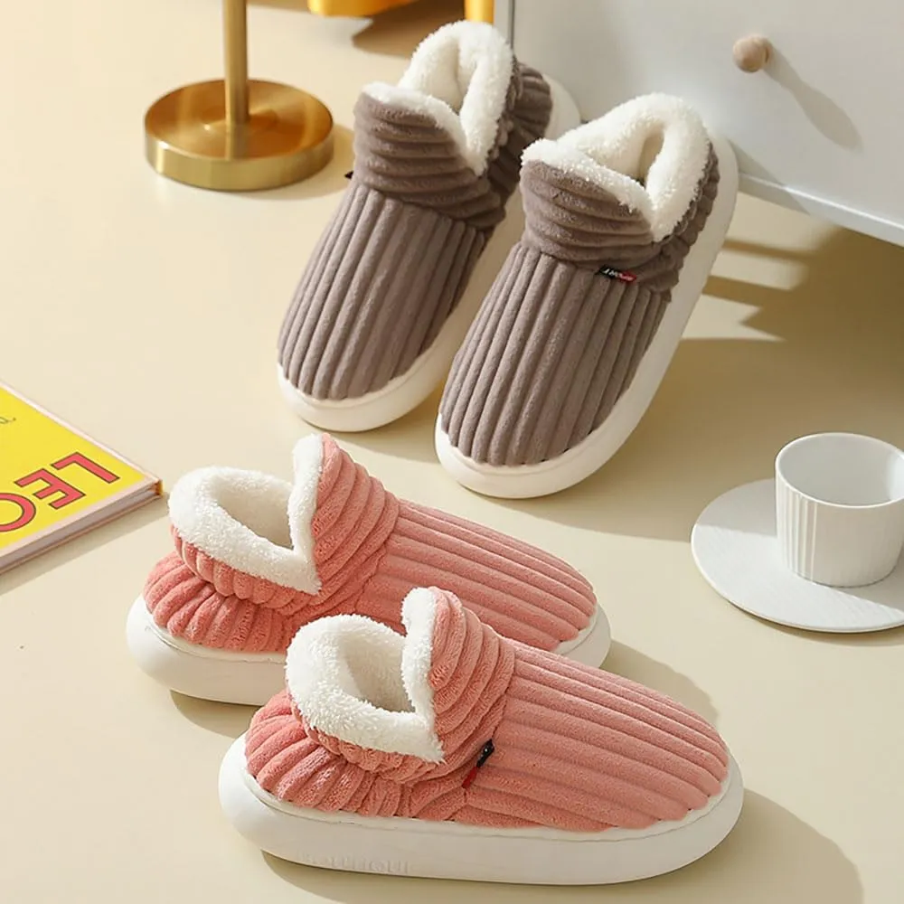 Zureto Cloud Slipper Booties, Cozy Stylish Slipper, Winter Fuzzy Warm Thick-Soled Plush House Cloud Slippers
